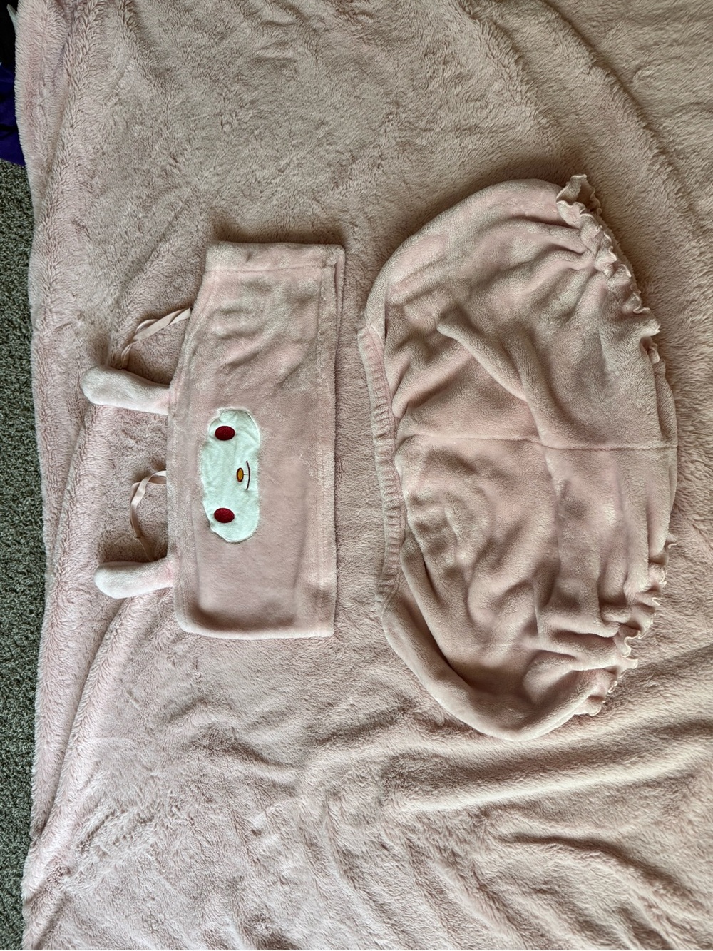 Pink Plush Pajama Set - Picture 1 of 2